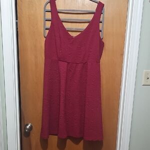 Torrid Rich Red Textured Mini Dress